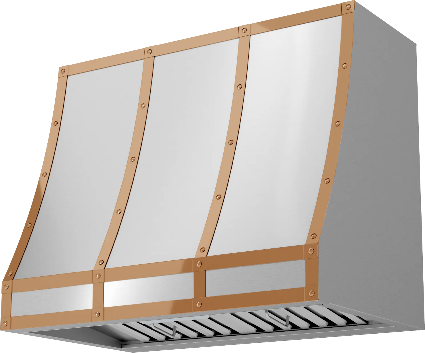 ZEPHYR BKFT36APC Forte Hood Banding Kit, 36in, Polished Copper Finish Copper - Image 5