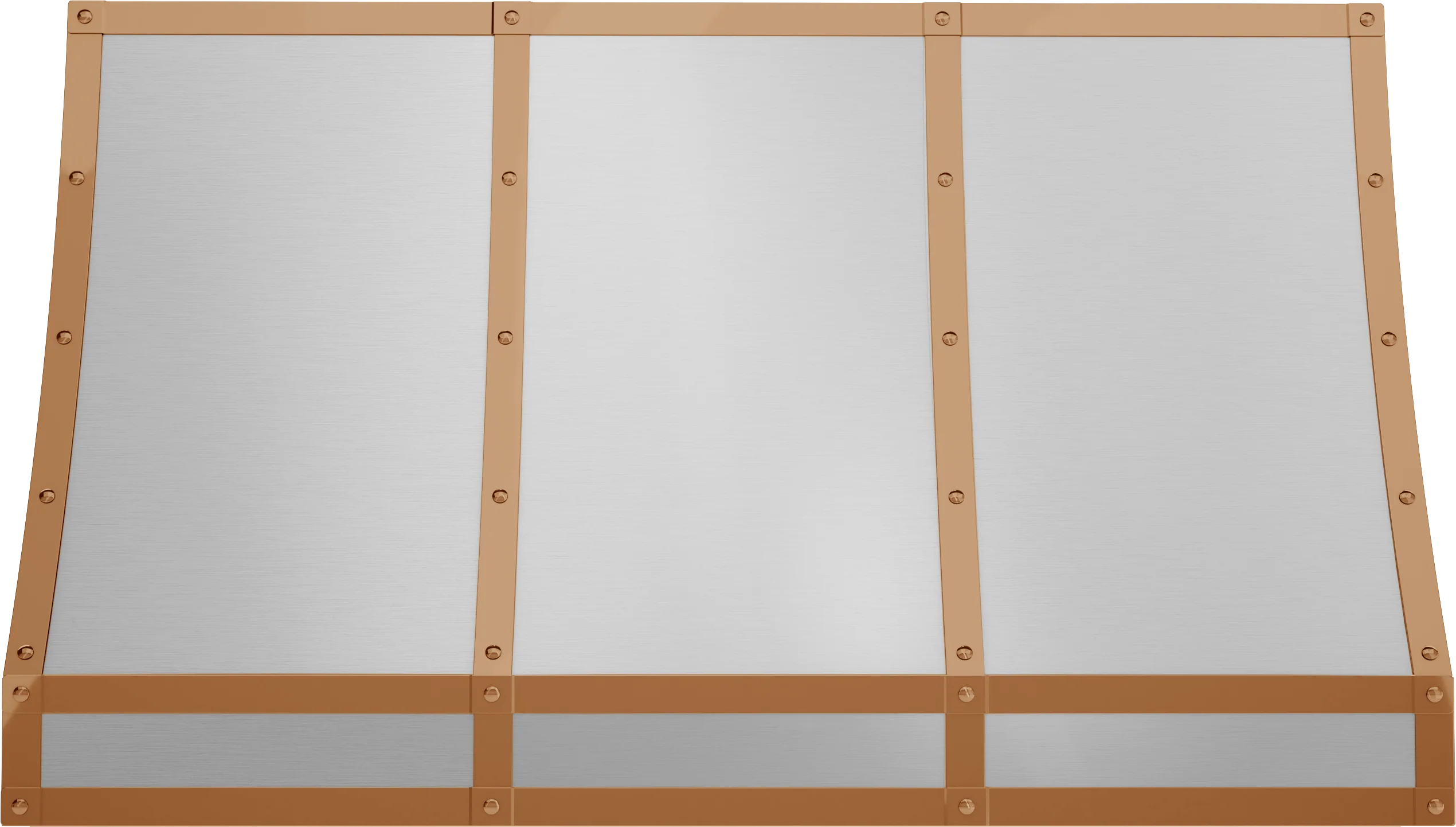 ZEPHYR BKFT48APC Forte Hood Banding Kit, 48in, Polished Copper Finish Copper - Image 2
