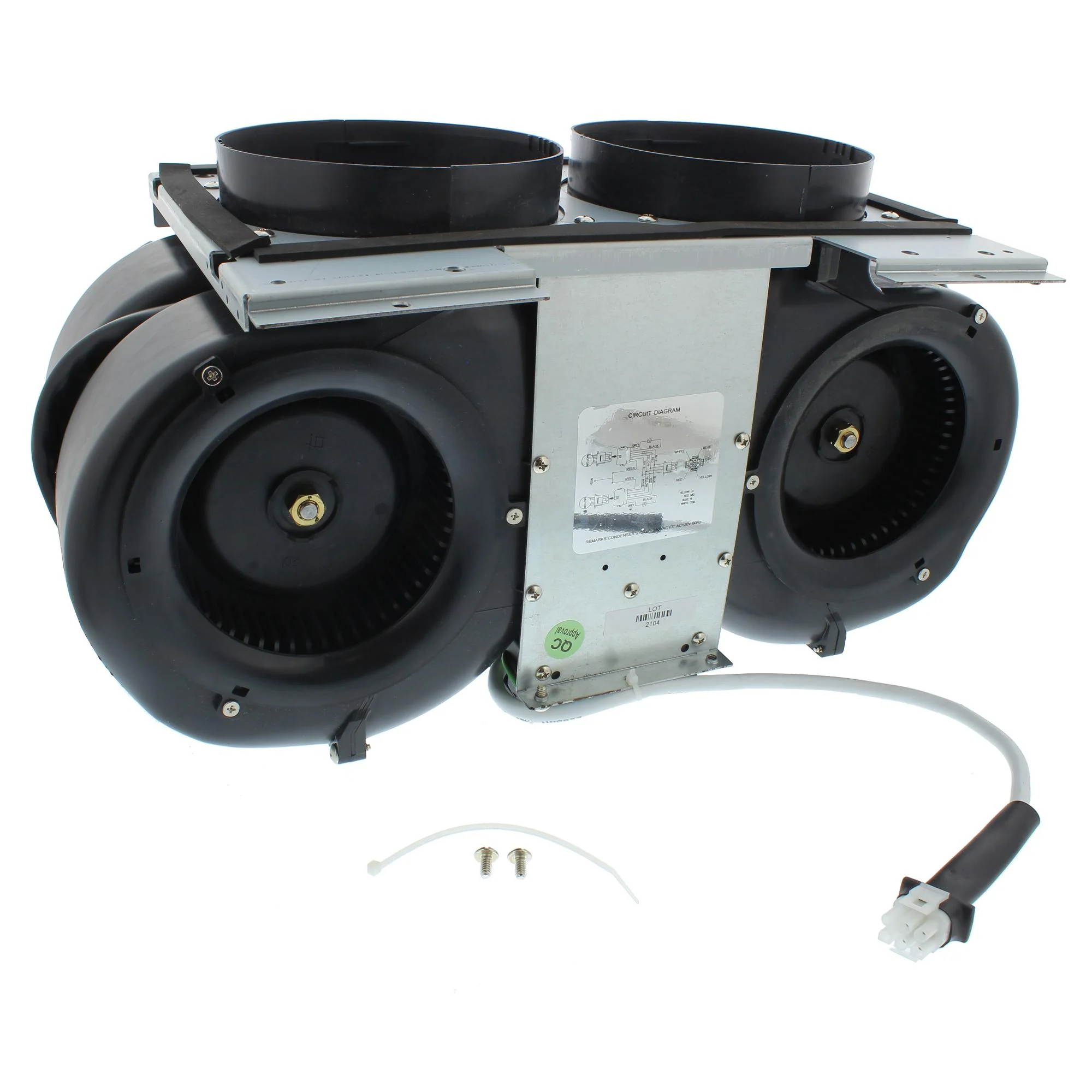 ZEPHYR PBI1100B Blower, Dual Internal w/ 2 Blowers Black