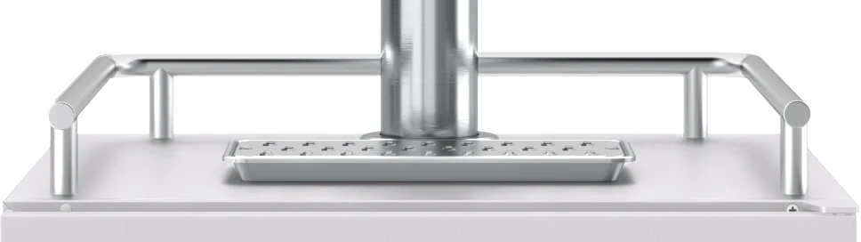 ZEPHYR PRKRAIL0124SS Presrv Kegerator Drink Guardrail, 24in, SS in Stainless Steel