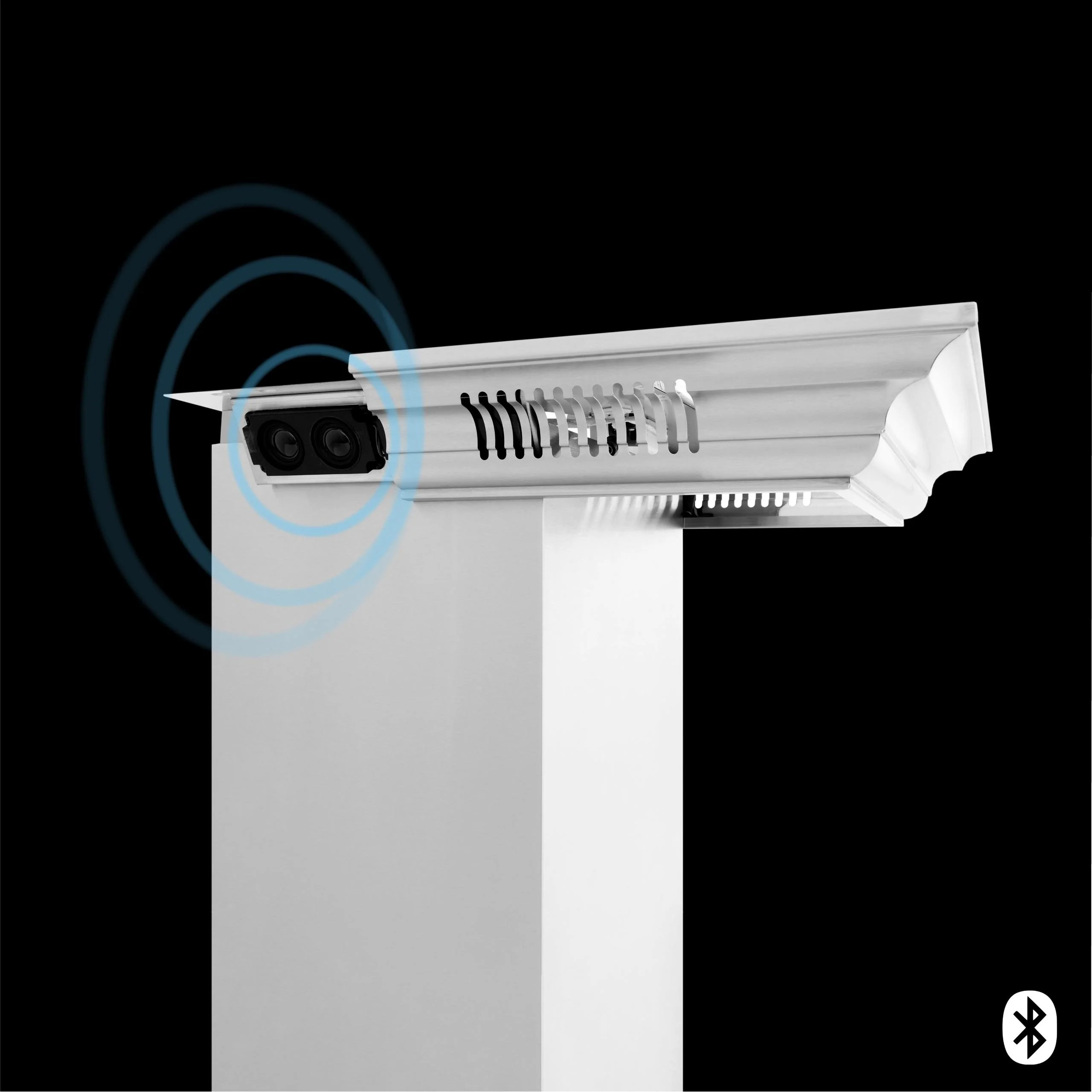 ZLINE KITCHEN AND BATH 667CRNBT48 48" ZLINE CrownSound'Ducted Vent Wall Mount Range Hood in Stainless Steel with Built-in Bluetooth Speakers (667CRN-BT-48) - Image 10