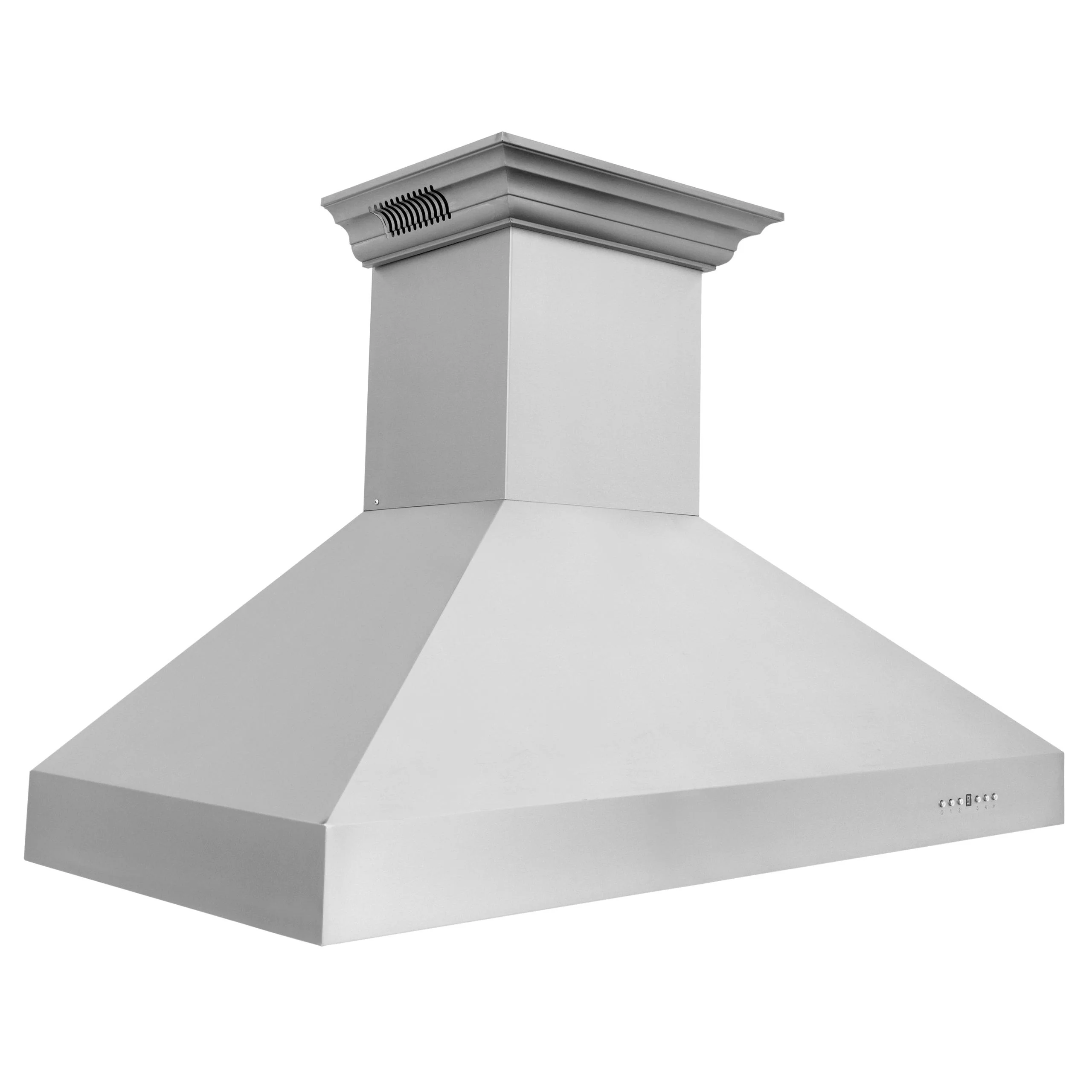 ZLINE KITCHEN AND BATH 667CRNBT48 48" ZLINE CrownSound'Ducted Vent Wall Mount Range Hood in Stainless Steel with Built-in Bluetooth Speakers (667CRN-BT-48) - Image 6