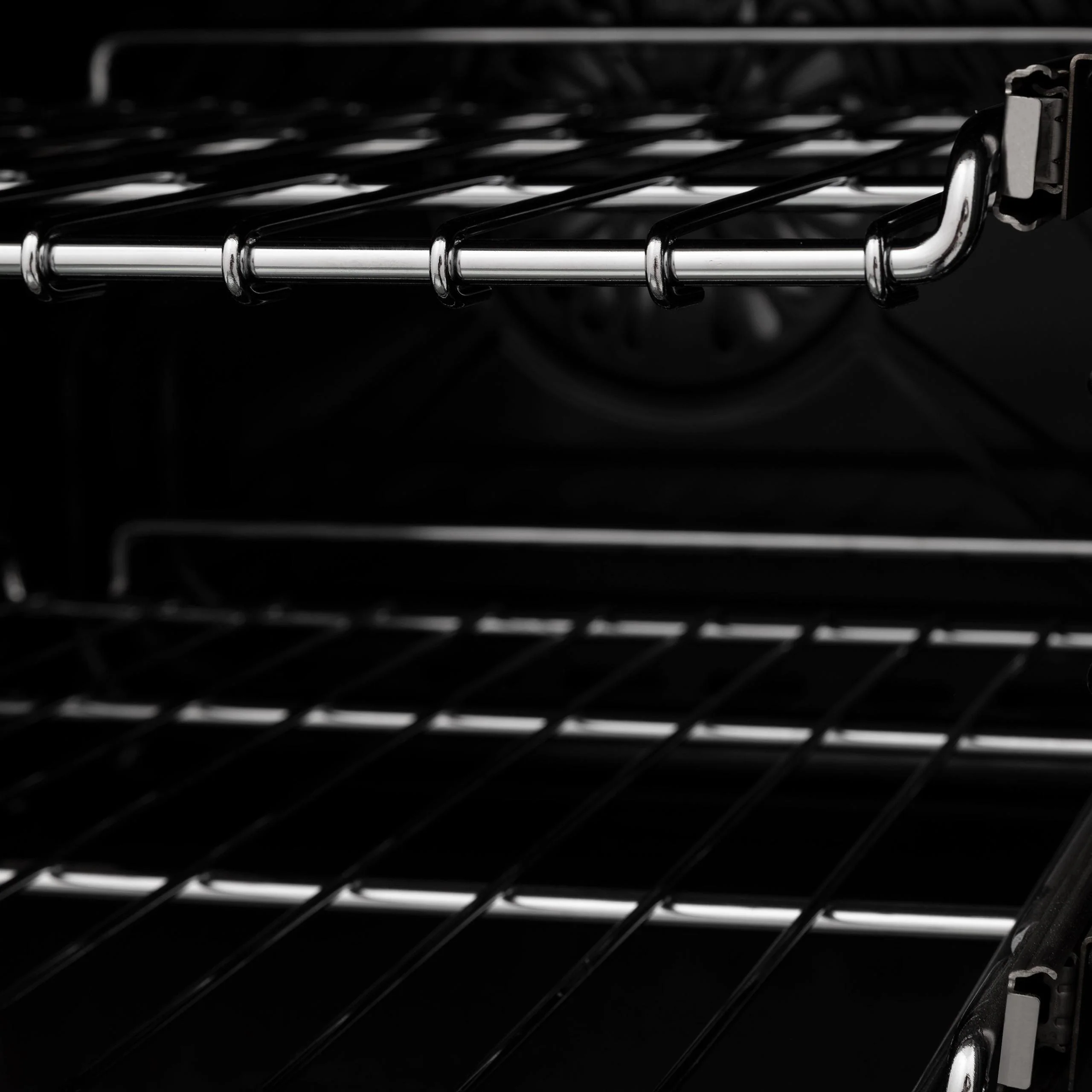 ZLINE KITCHEN AND BATH RASZSN24MB ZLINE Autograph Edition 24 in. 2.8 cu. ft. Legacy Dual Fuel Range with 4 Burner Gas Cooktop and Electric Convection Oven in Satin in Stainless Steel and Matte Black Accents (RASZ-SN-24-MB) Black - Image 13