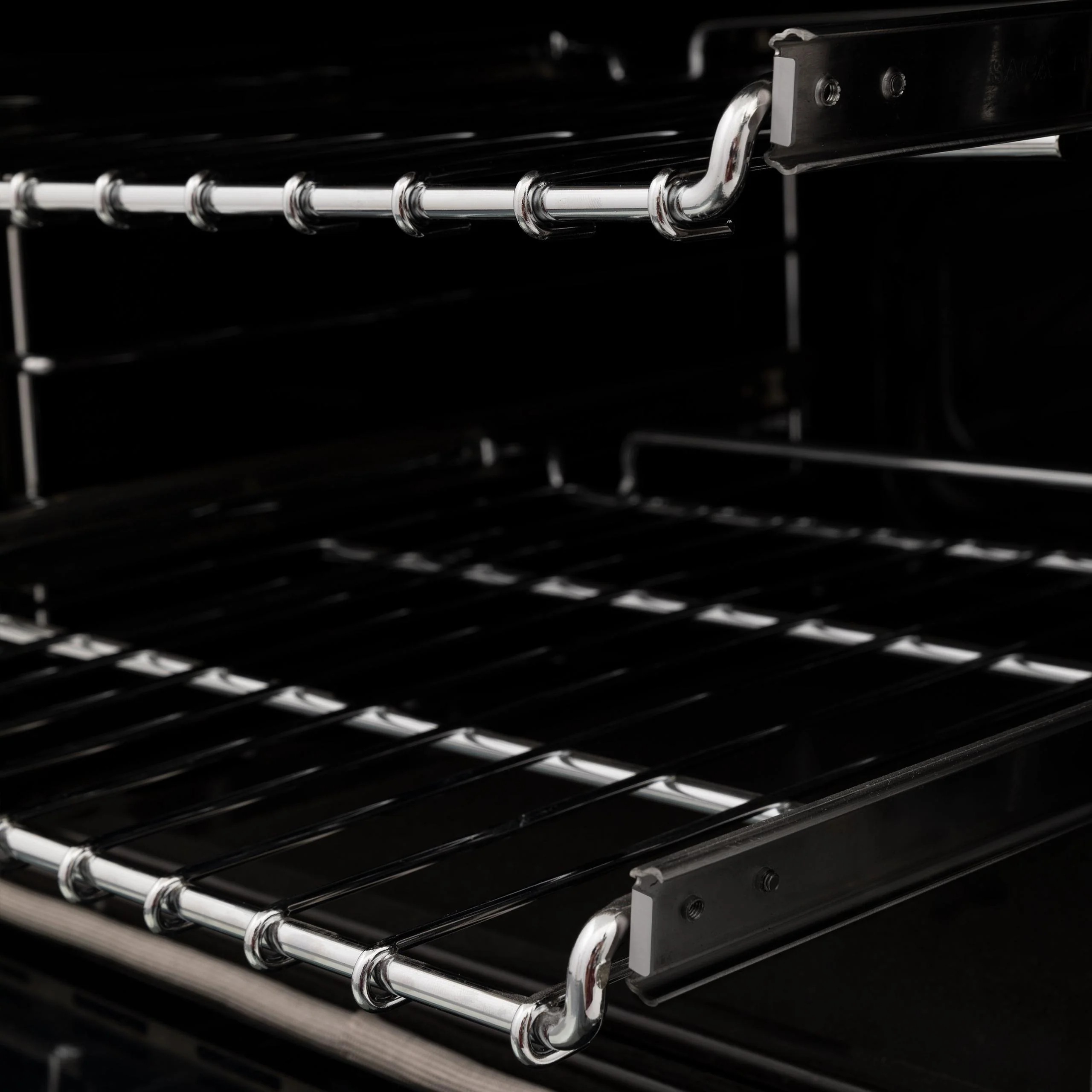 ZLINE KITCHEN AND BATH RASZSN24MB ZLINE Autograph Edition 24 in. 2.8 cu. ft. Legacy Dual Fuel Range with 4 Burner Gas Cooktop and Electric Convection Oven in Satin in Stainless Steel and Matte Black Accents (RASZ-SN-24-MB) Black - Image 14