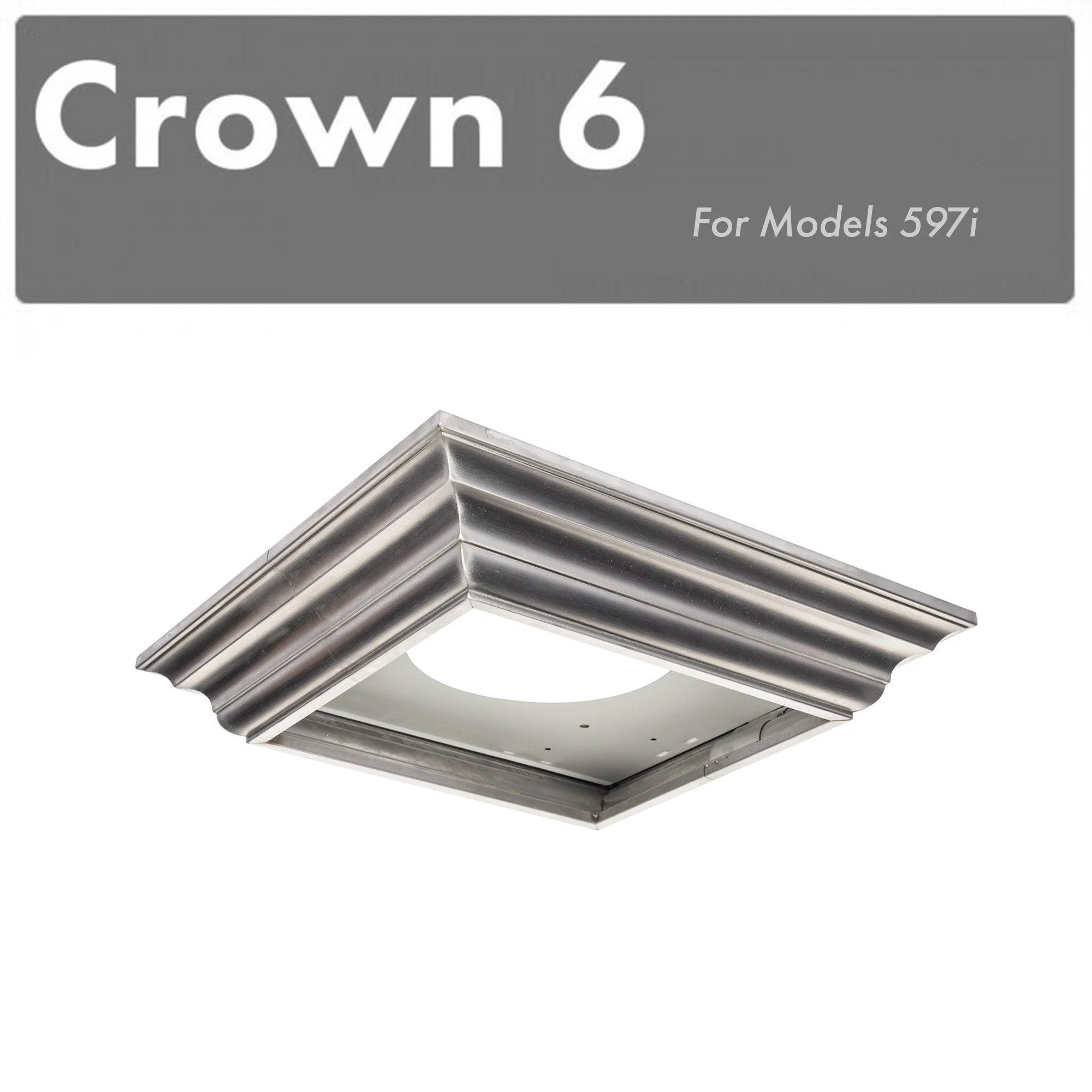 ZLINE KITCHEN AND BATH CM6597I ZLINE Crown Molding #6 For Island Range Hood (CM6-597i)