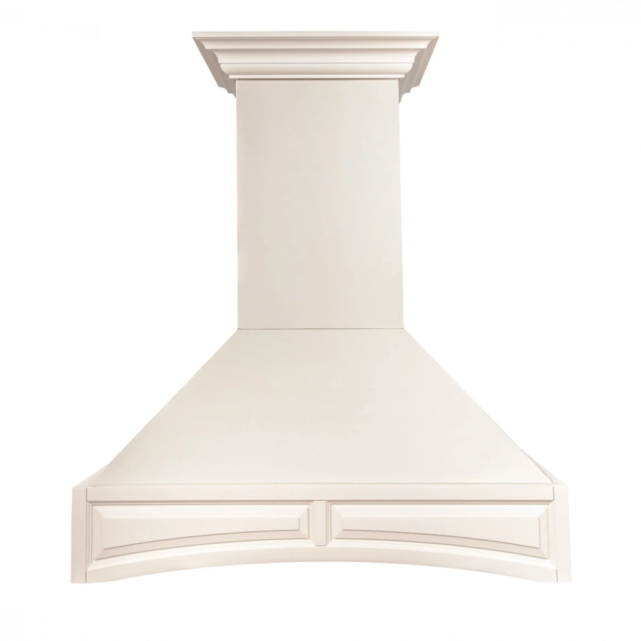 ZLINE KITCHEN AND BATH 321TTRD36 ZLINE 36 in. Ducted Wooden Wall Mount Range Hood with Dual Remote Blower in Cottage White (321TT-RD-36)