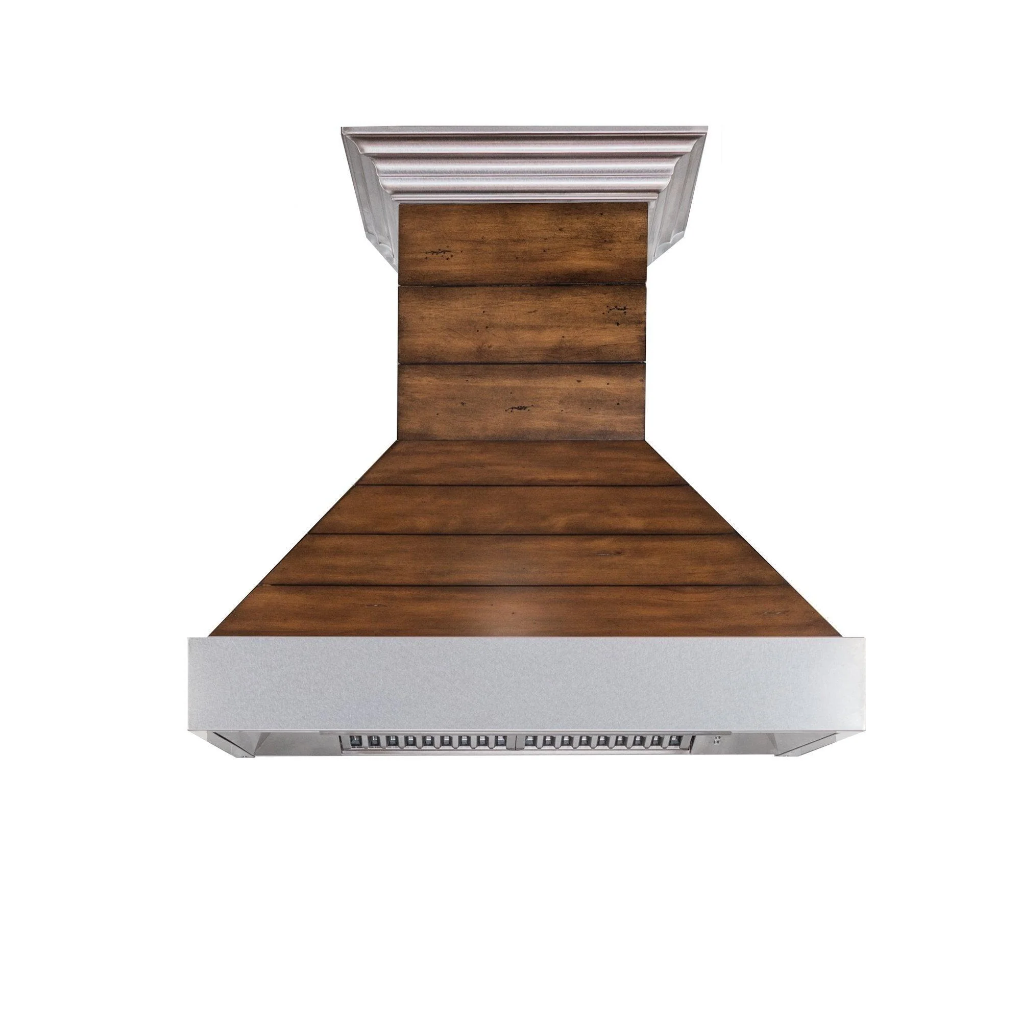 ZLINE KITCHEN AND BATH 365BB30 ZLINE 30" Convertible Vent Wooden Wall Range Hood with Shiplap and Stainless Steel Accents (365BB-30)