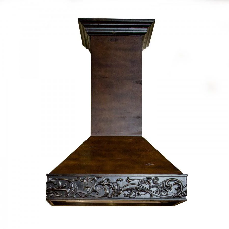 ZLINE KITCHEN AND BATH 373AW30 ZLINE 30 in. Convertible Vent Wooden Wall Mount Range Hood in Antigua and Walnut - Includes Motor 373AW-30)