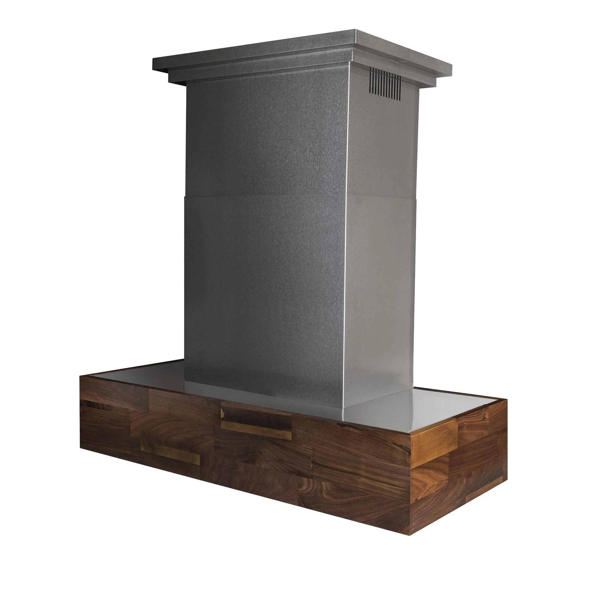ZLINE KITCHEN AND BATH 681IW36 ZLINE 36 in. Convertible Designer Series Wooden Island Mount Range Hood in Butcher Block (681iW-36)