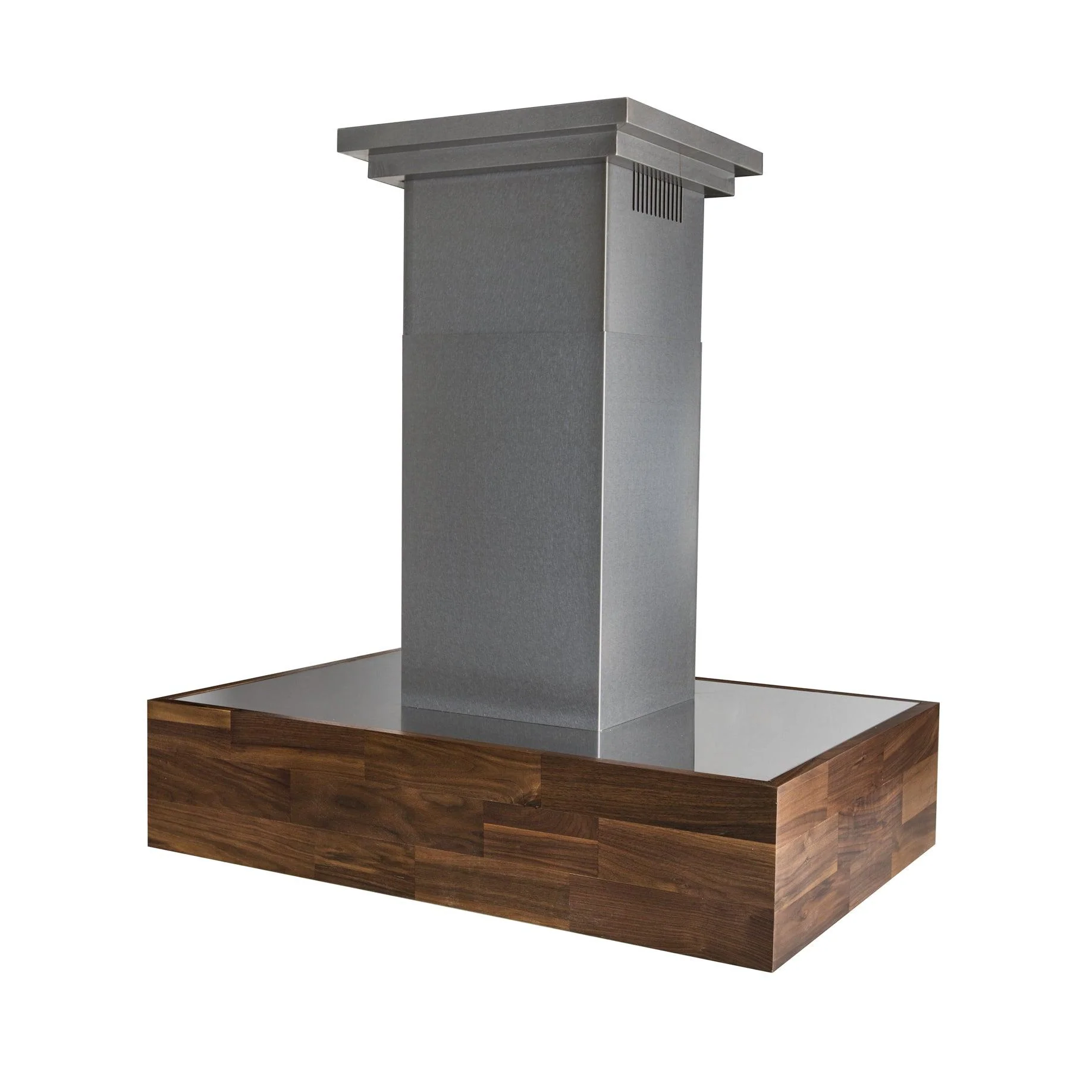 ZLINE KITCHEN AND BATH 681IWRD36 ZLINE 36 in. Remote Blower Ducted Designer Series Wooden Island Mount Range Hood in Butcher Block (681iW-RD-36)