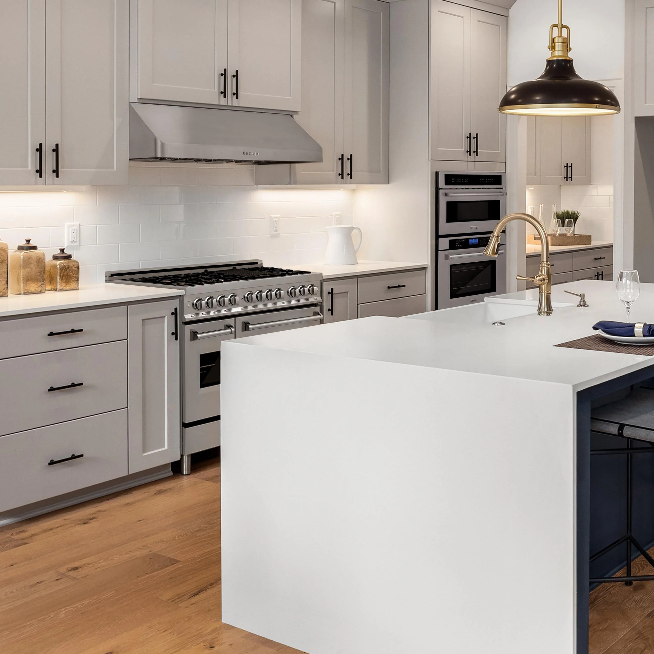 ZLINE KITCHEN AND BATH ALP10UC48 ZLINE 48? Alpine Series Under Cabinet Range Hood in Stainless Steel with Remote Control, LED lighting, and Dishwasher-Safe Baffle Filters (ALP10UC-48) - Image 2