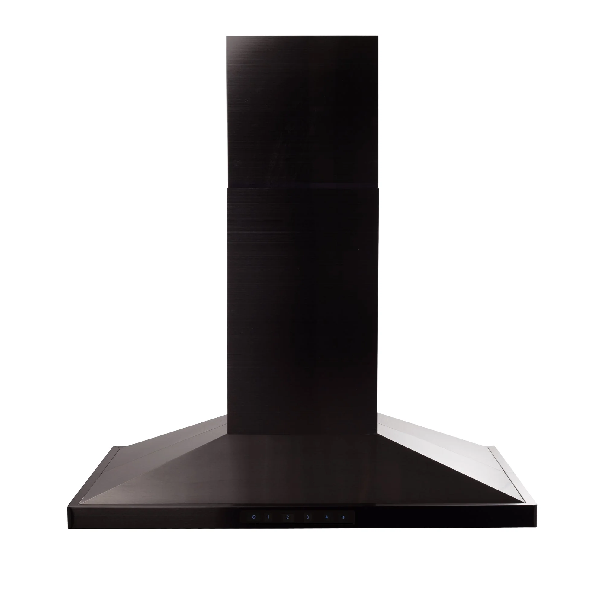 ZLINE KITCHEN AND BATH BSGL2INCRNBT42 42" ZLINE CrownSound Ducted Vent Island Mount Range Hood in Black Stainless Steel with Built-in Bluetooth Speakers (BSGL2iNCRN-BT-42)