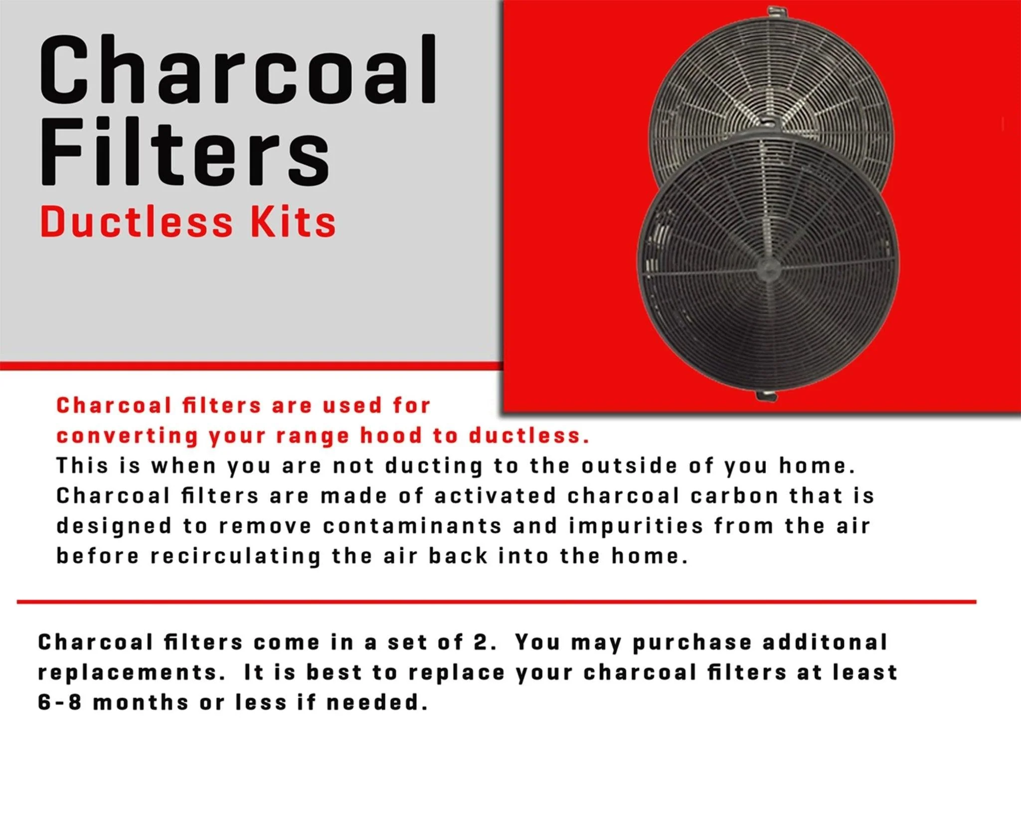 ZLINE KITCHEN AND BATH CF15875979597 ZLINE Charcoal Replacement Filters for Models 587, 597, and 9597 (Set of 2) (CF1-587/597/9597) - Image 4