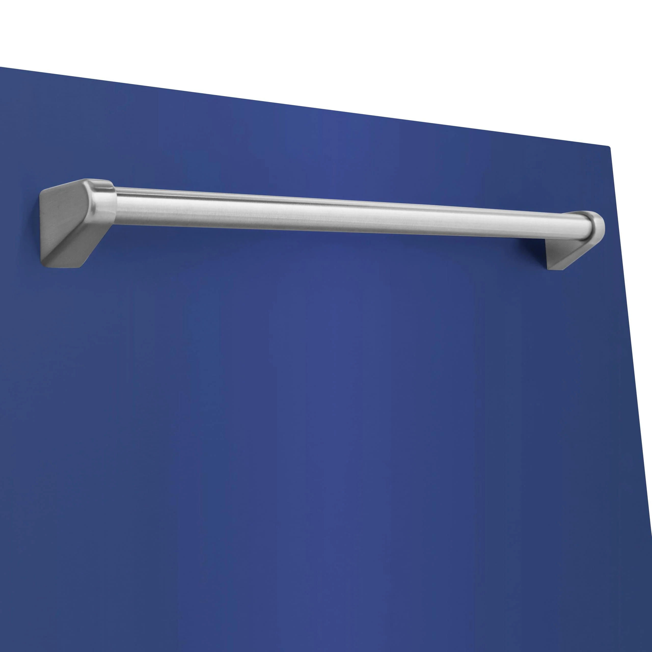 ZLINE KITCHEN AND BATH DPMTBM24 ZLINE 24" Monument Dishwasher Panel in Blue Matte with Traditional Handle (DPMT-BM-24) Blue - Image 5