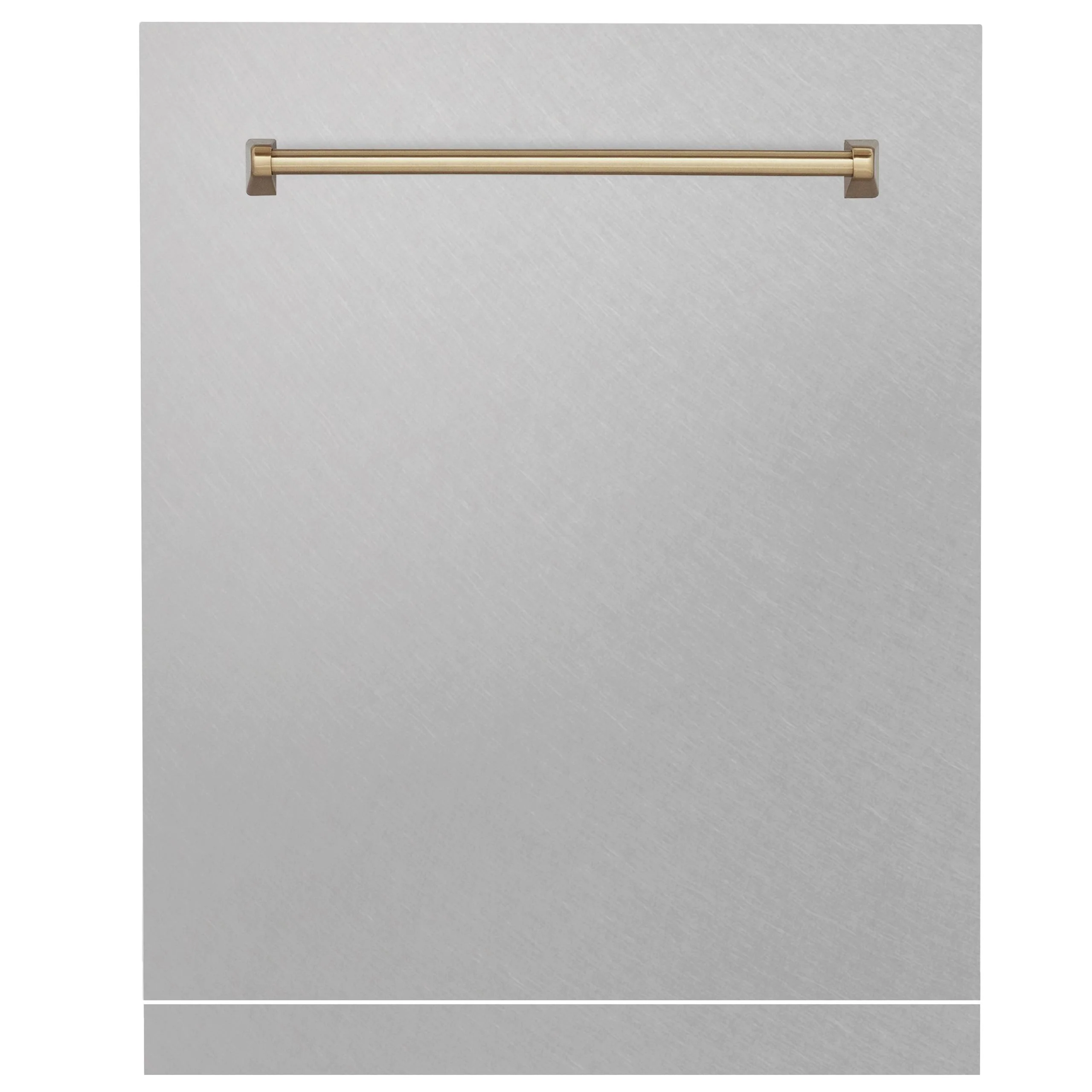 ZLINE KITCHEN AND BATH DPMTZSN24CB ZLINE Autograph Edition 24" Monument Dishwasher Panel in Fingerprint Resistant in Stainless Steel with Champagne Bronze Handle (DPMTZ-SN-24-CB) Bronze