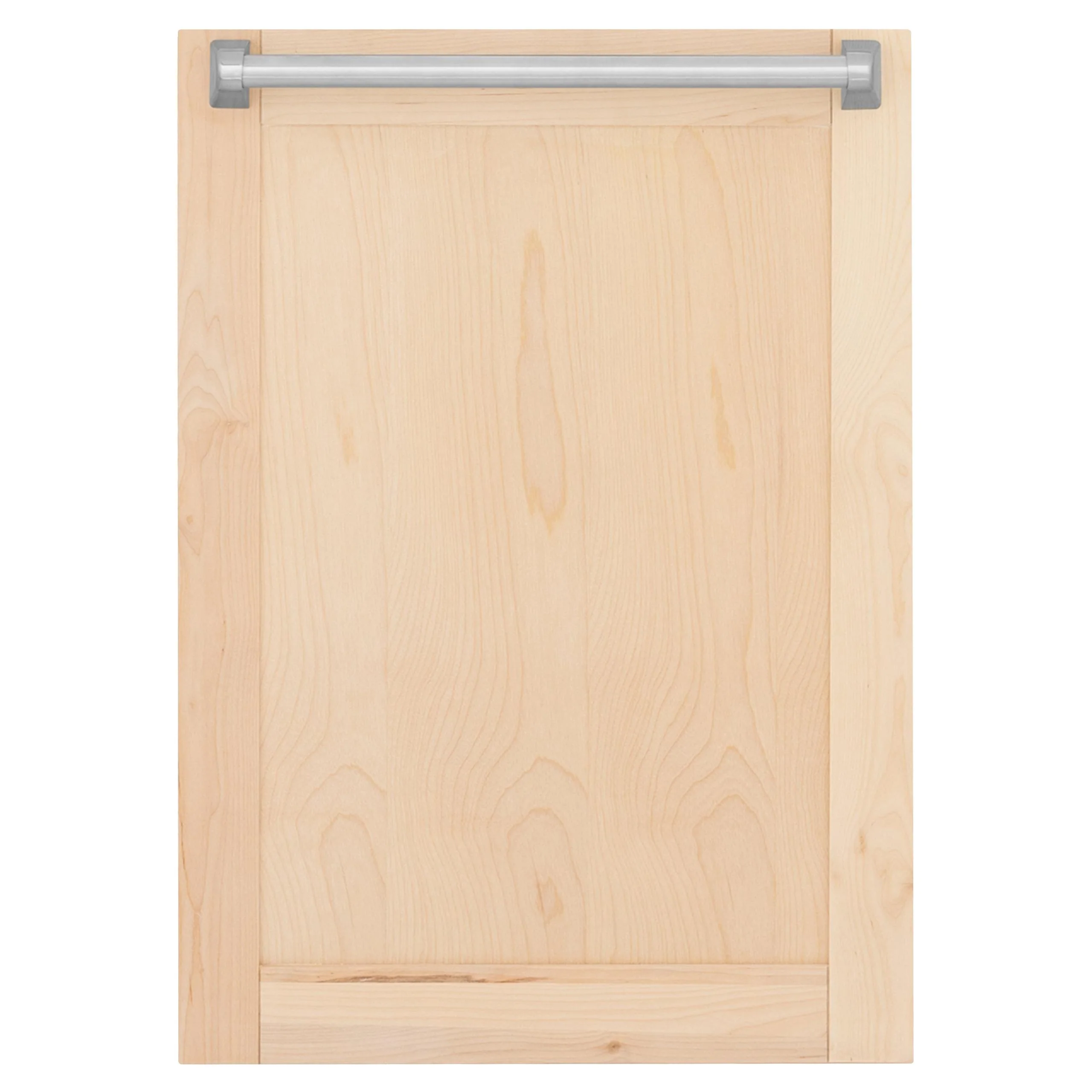 ZLINE KITCHEN AND BATH DPVUF18 ZLINE 18" Tallac Dishwasher Panel in Unfinished Wood with Traditional Handle (DPV-UF-18) Brown - Image 4