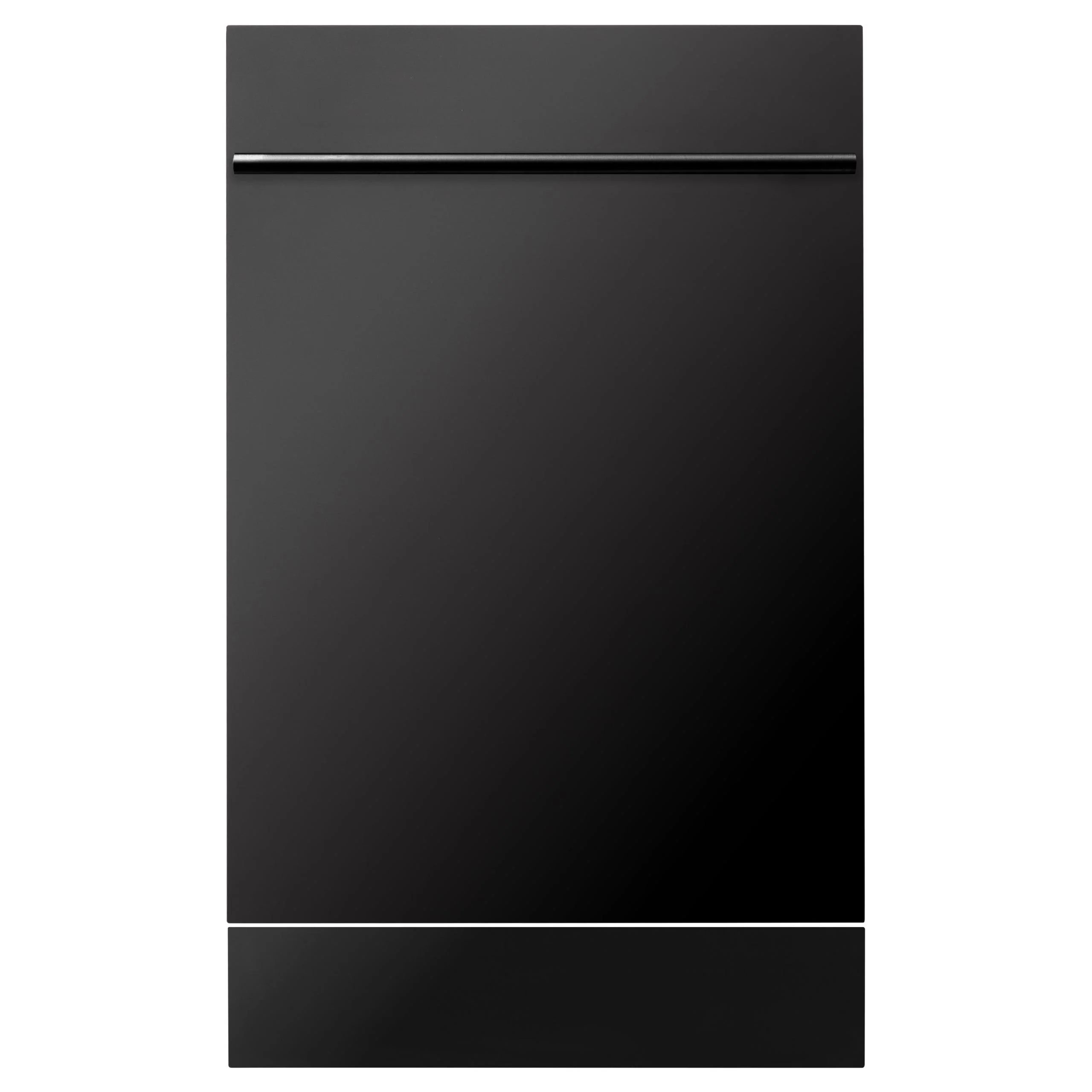 ZLINE KITCHEN AND BATH DWBSH18 ZLINE 18 in. Compact Black in Stainless Steel Top Control Built-In Dishwasher with in Stainless Steel Tub and Modern Style Handle, 52dBa (DW-BS-H-18) Black in Stainless Steel - Image 2