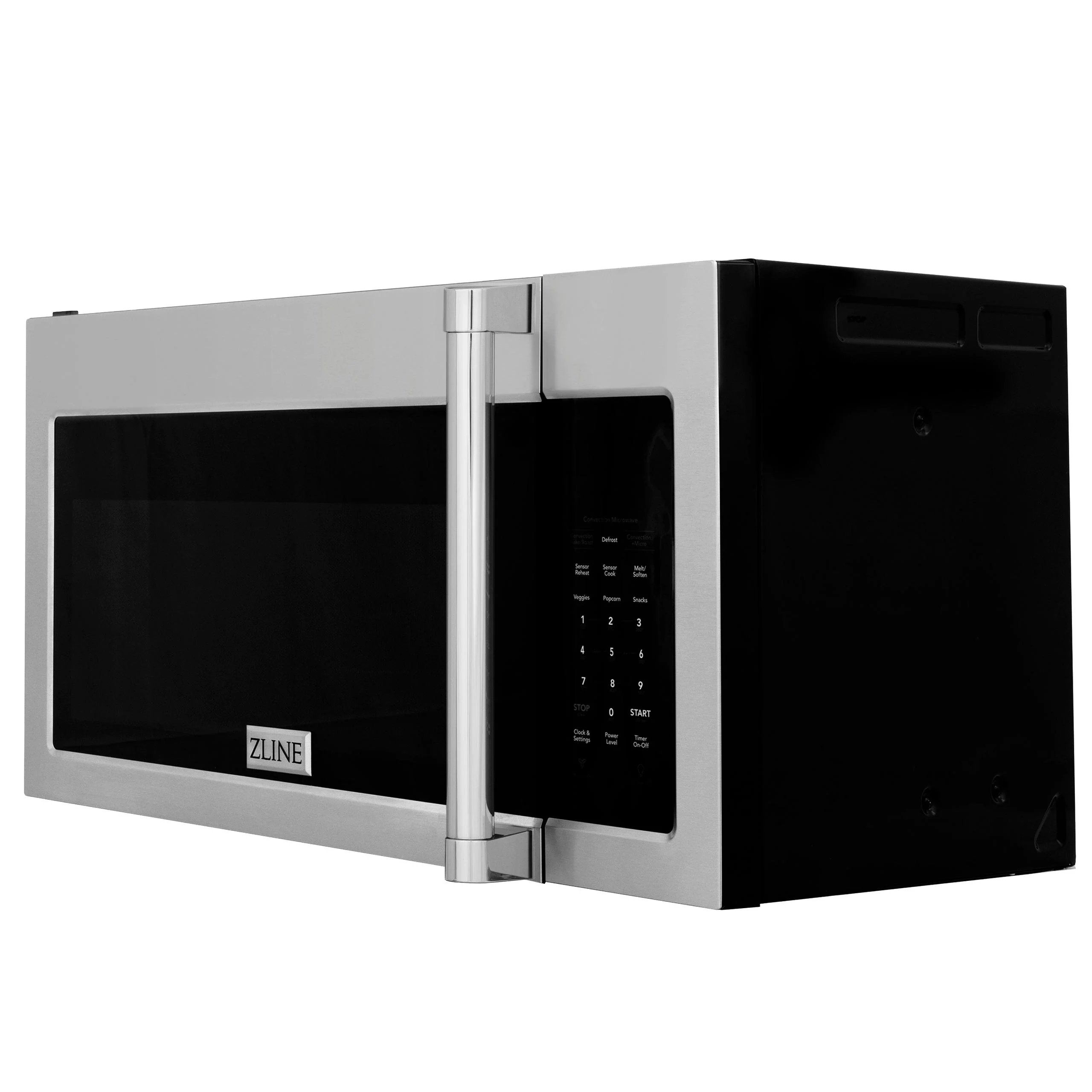 ZLINE KITCHEN AND BATH MWOOTRCFH30 ZLINE 30" 1.5 cu. ft. Over the Range Microwave in Stainless Steel with Traditional Handle and Set of 2 Charcoal Filters (MWO-OTRCFH-30)