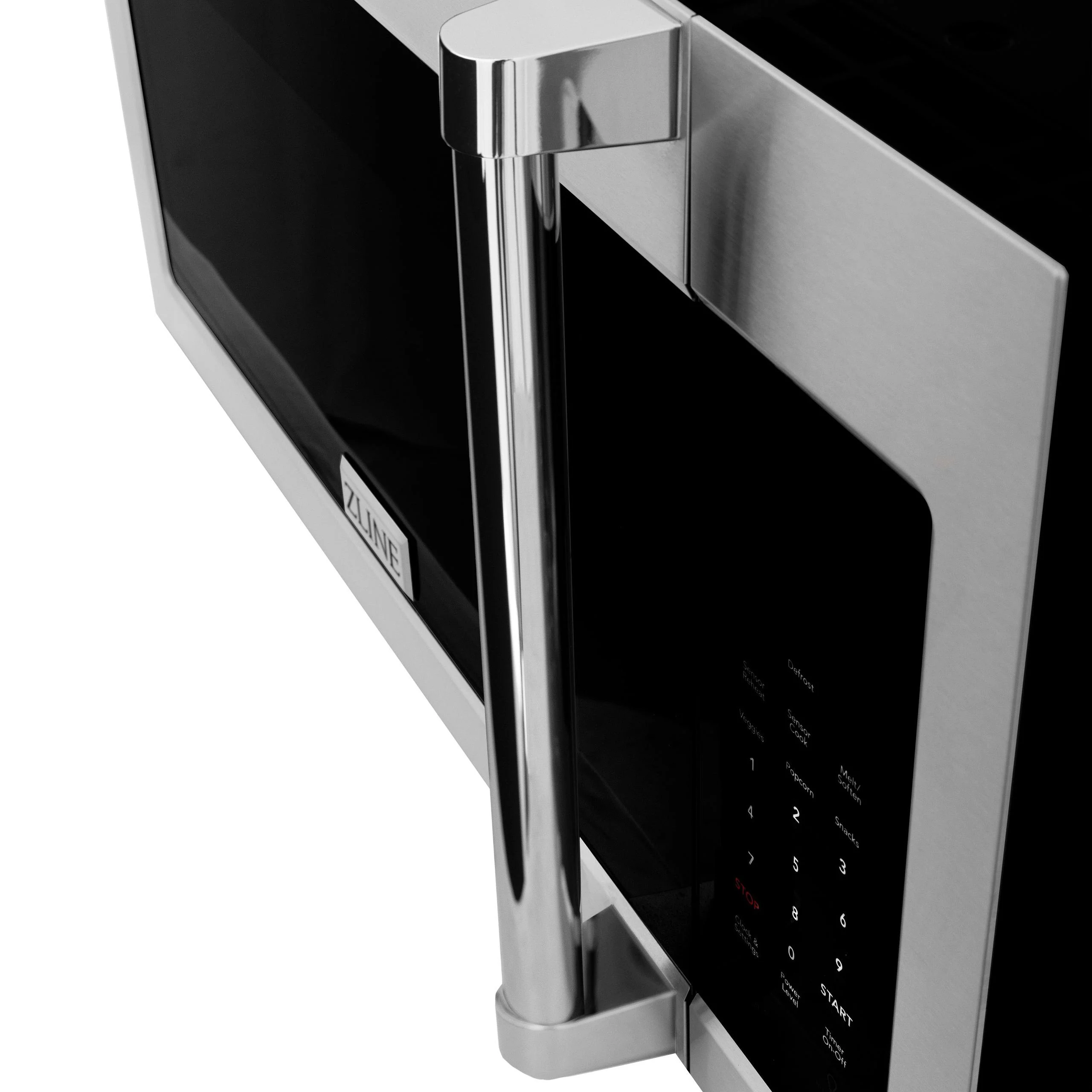 ZLINE KITCHEN AND BATH MWOOTRCFH30 ZLINE 30" 1.5 cu. ft. Over the Range Microwave in Stainless Steel with Traditional Handle and Set of 2 Charcoal Filters (MWO-OTRCFH-30) - Image 5