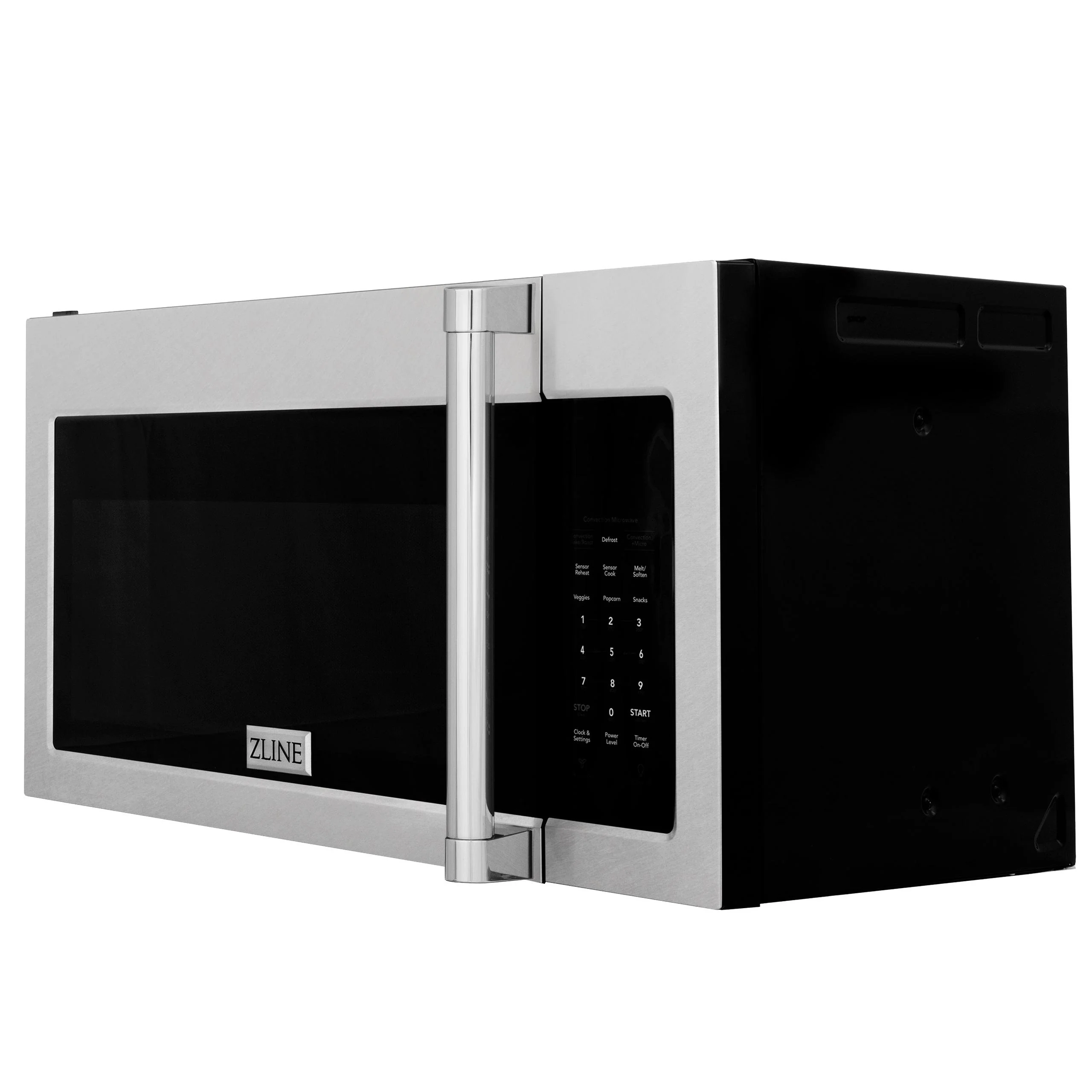 ZLINE KITCHEN AND BATH MWOOTRCFH30SS ZLINE 30 in. 1.5 cu. ft. Over-The-Range Microwave in Satin in Stainless Steel with Traditional Handle and Set of 2 Charcoal Filters (MWO-OTRCFH-30-SS) - Image 2