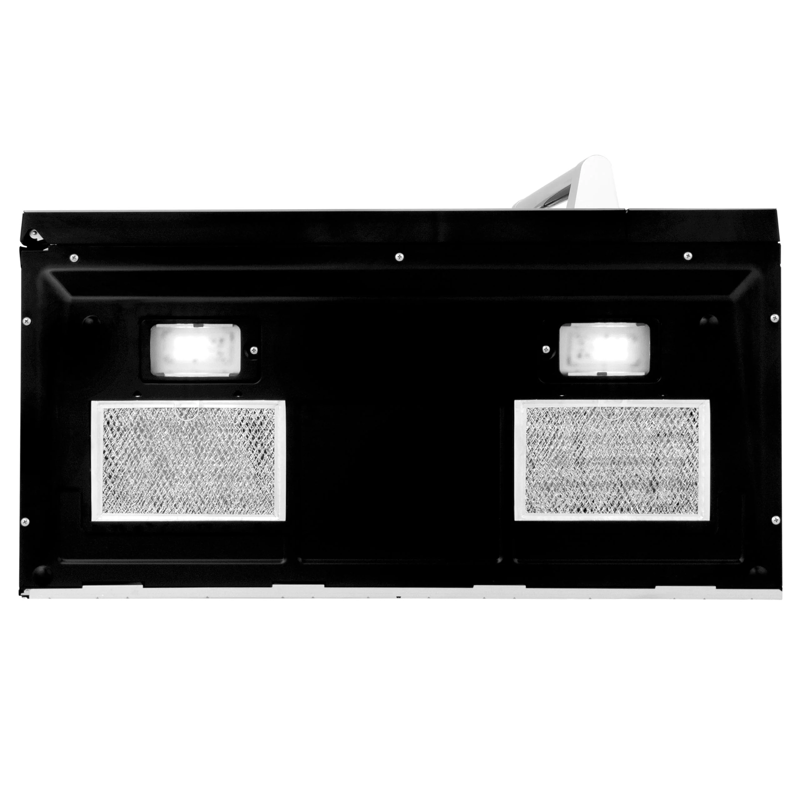 ZLINE KITCHEN AND BATH MWOOTRCFH30SS ZLINE 30 in. 1.5 cu. ft. Over-The-Range Microwave in Satin in Stainless Steel with Traditional Handle and Set of 2 Charcoal Filters (MWO-OTRCFH-30-SS) - Image 4