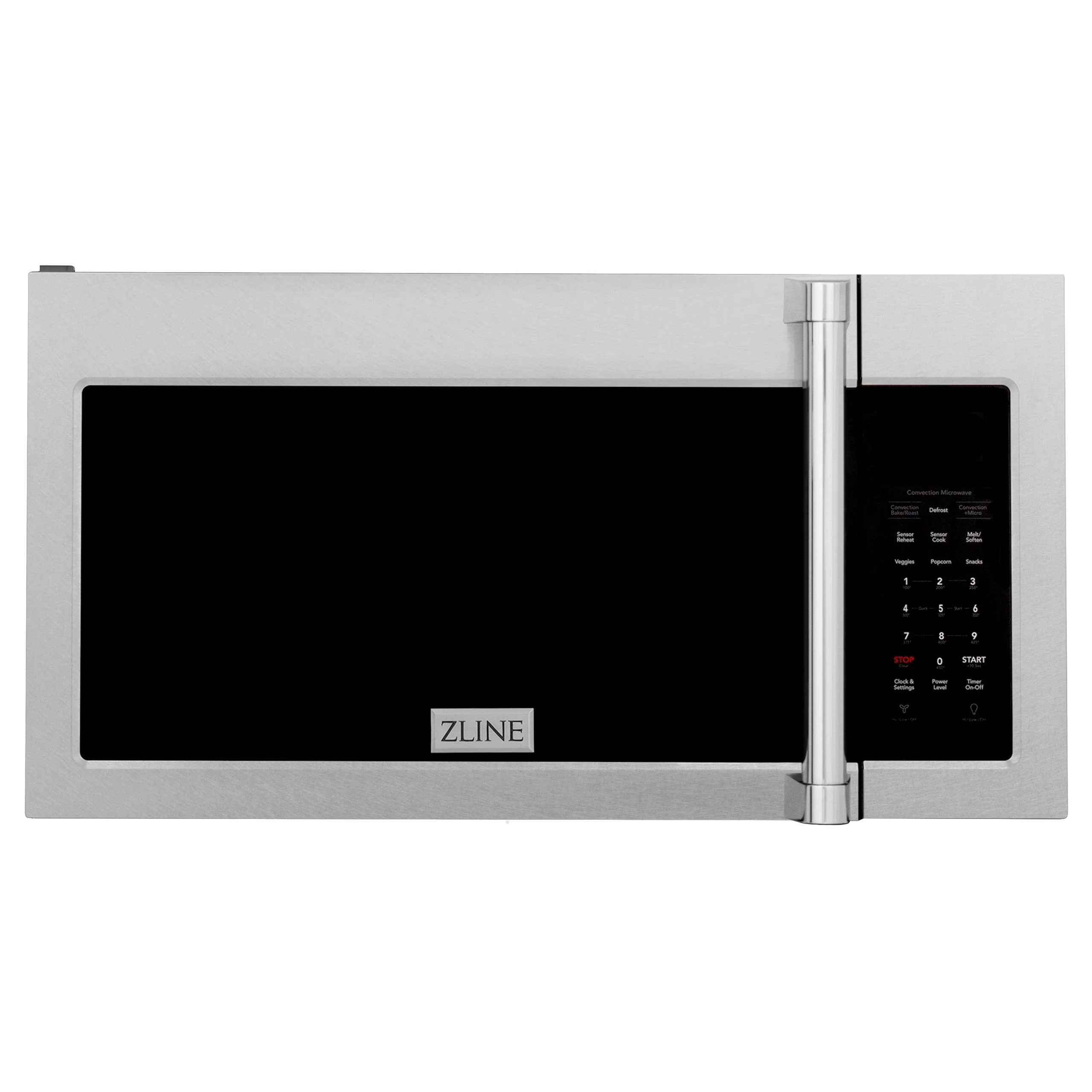 ZLINE KITCHEN AND BATH MWOOTRCFH30SS ZLINE 30 in. 1.5 cu. ft. Over-The-Range Microwave in Satin in Stainless Steel with Traditional Handle and Set of 2 Charcoal Filters (MWO-OTRCFH-30-SS) - Image 7
