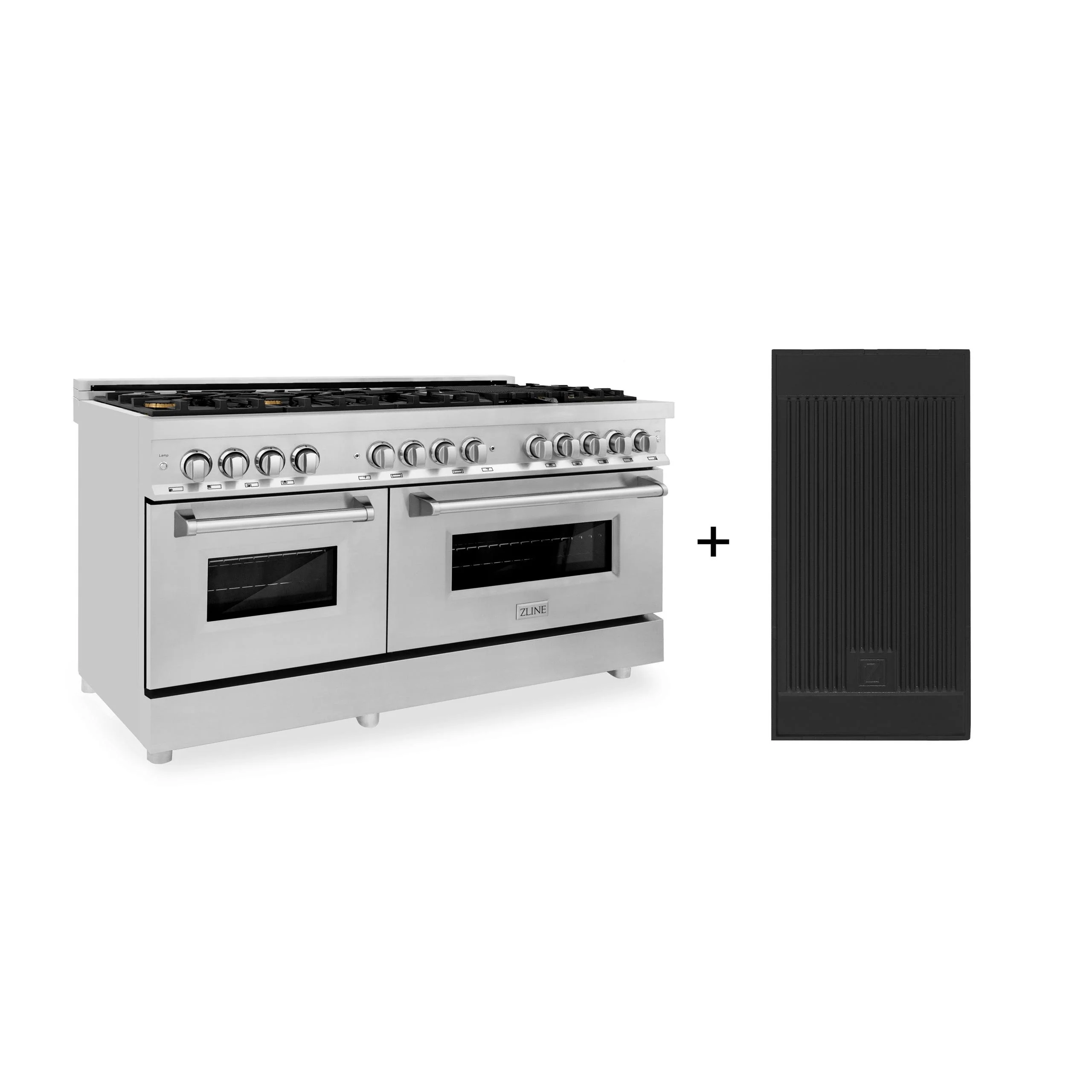 ZLINE KITCHEN AND BATH RABRGR60 ZLINE 60 in. 7.4 cu. ft. Legacy Dual Fuel Range with 9 Burner Gas Cooktop and 2 Electric Convection Ovens