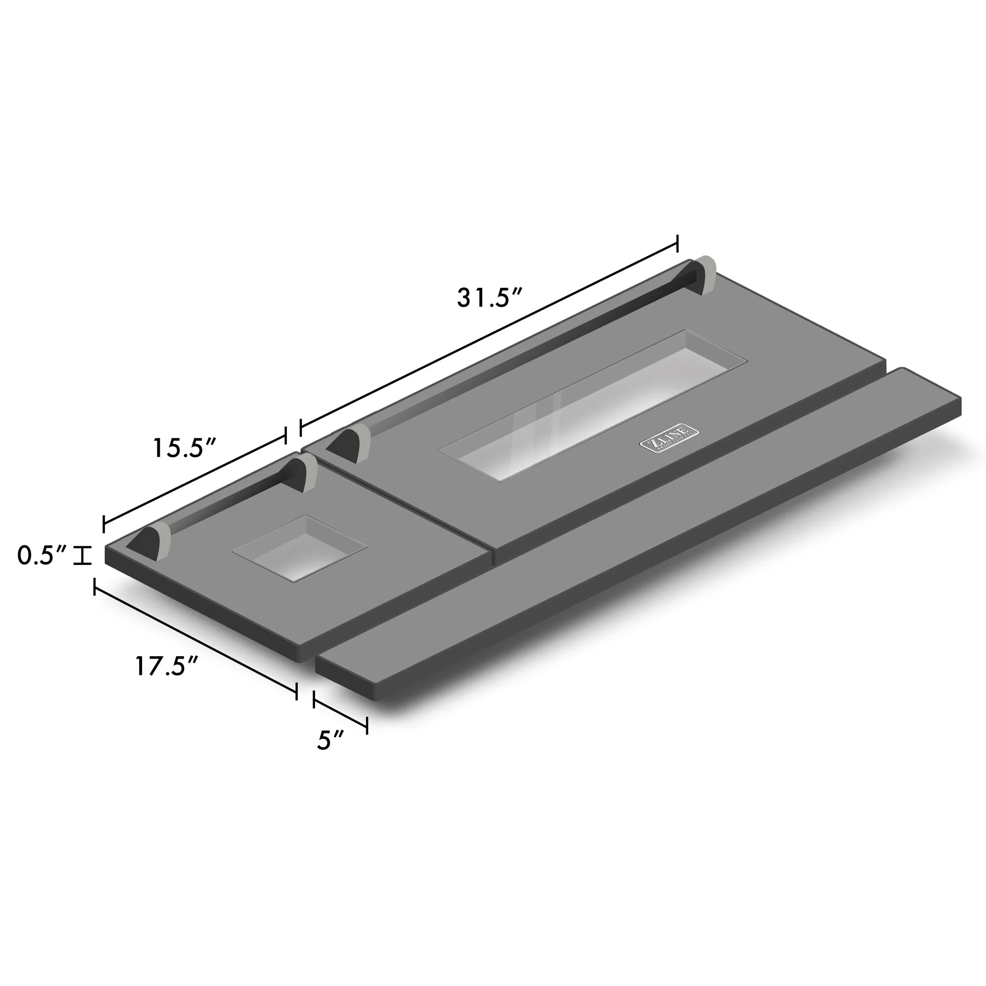 ZLINE KITCHEN AND BATH RADRBLM48 ZLINE 48 in. Black Matte Range Doors for RA and RG Models (RA-DR-BLM-48) Black - Image 4
