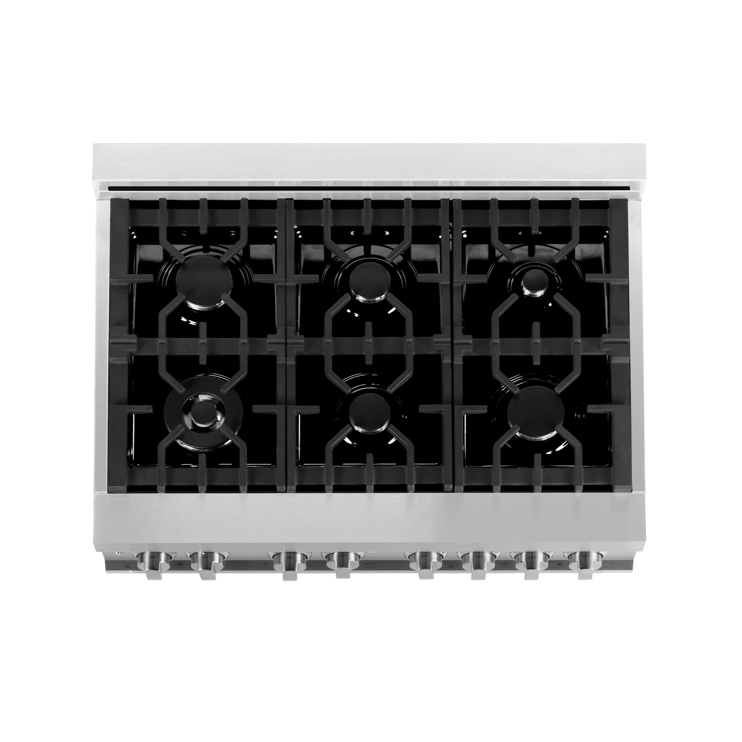 ZLINE KITCHEN AND BATH RAGR36 ZLINE 36 in. 4.6 cu. ft. Legacy Dual Fuel Range with 6 Burner Gas Cooktop and Electric Convection Oven in Stainless Steel with Griddle (RA-GR-36) - Image 7