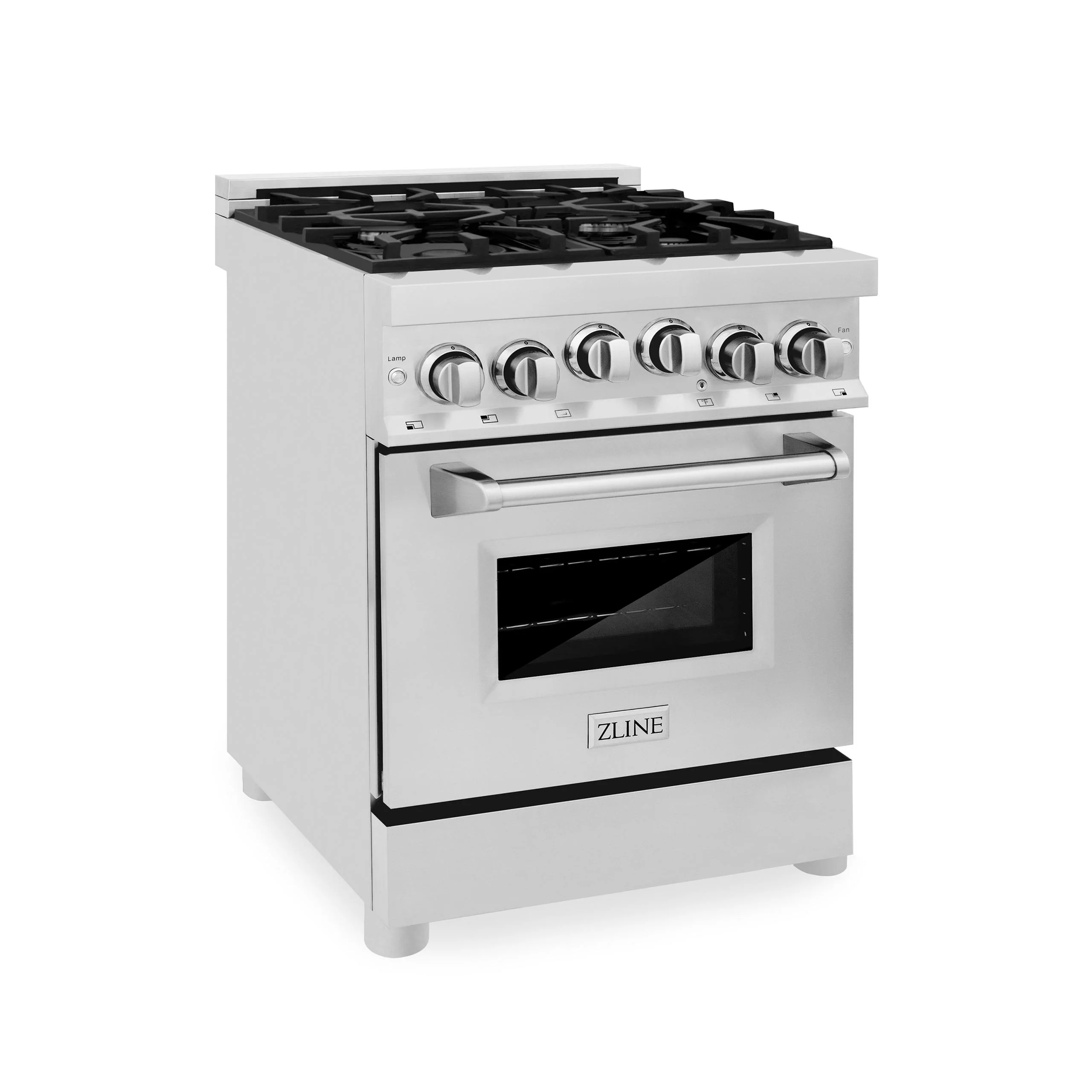 ZLINE KITCHEN AND BATH RG24 ZLINE 24 in. 2.8 cu. ft. Range with Gas Stove and Gas Oven in Stainless Steel (RG24) Stainless
