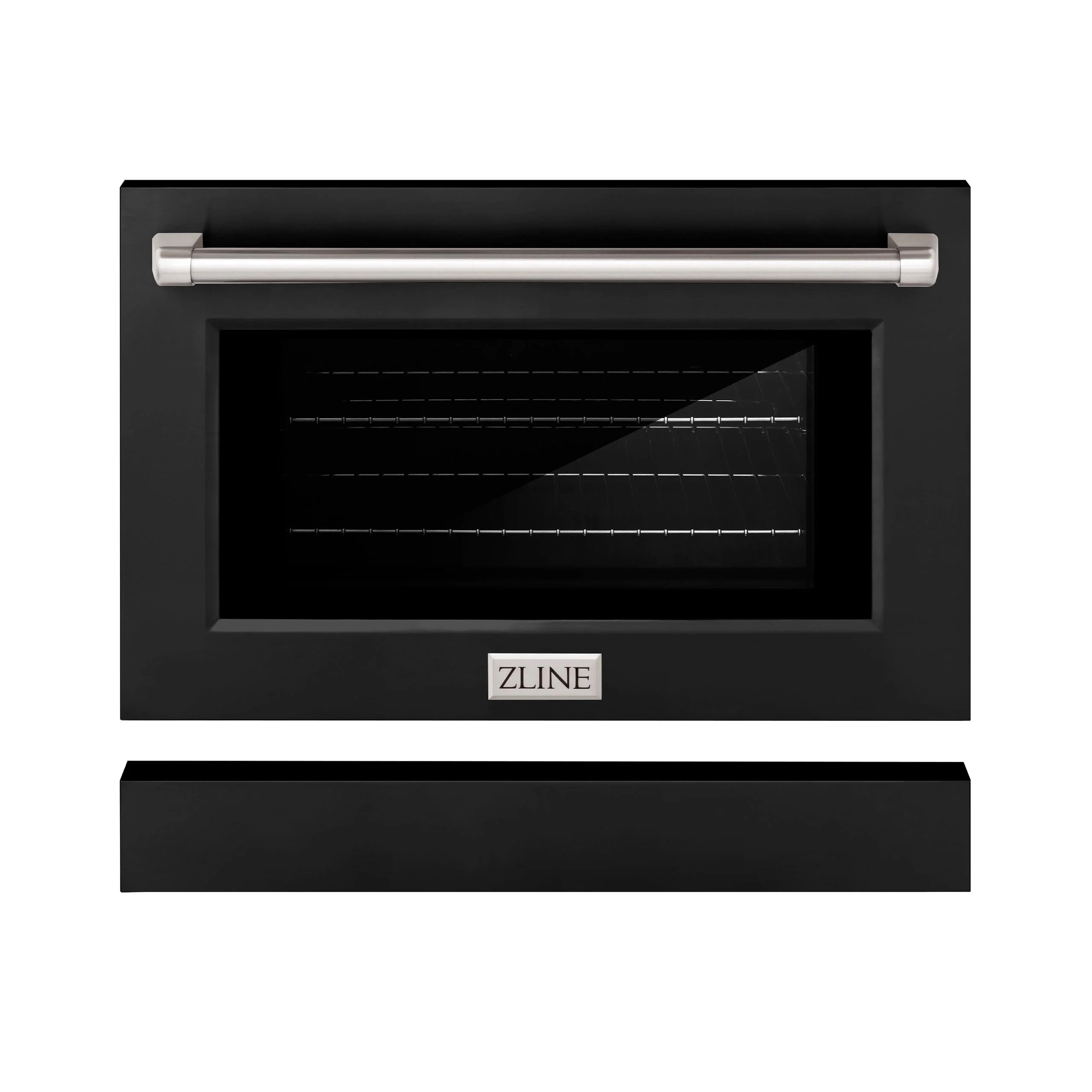 ZLINE KITCHEN AND BATH SRDRBLM30 ZLINE 30 in. Black Matte Range Door for SGR Models (SR-DR-BLM-30)